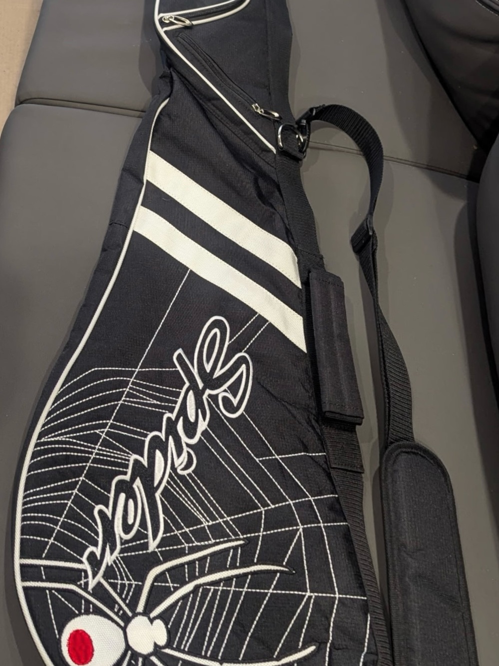 Black Spider Graphic Tennis Racket Bag